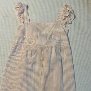 Maternity baby doll tank. Peach stripes. Size small.